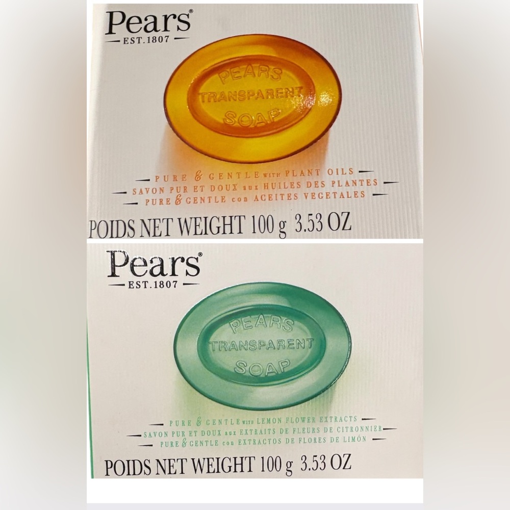 Transparent Soap Set - Orange and Green
